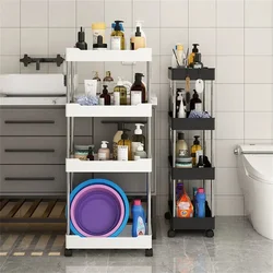 Organizer na kółkach Wózek pomocniczy Gap Rolling Storage Rack Shelf Utility Kitchen Rack Shelf Organizers 3/4 Ruchomy wózek do przechowywania