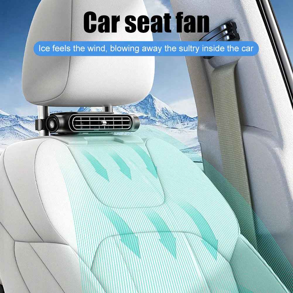 

Car Seat Fan 5V USB Backseat Cooling Fan Space-Saving Three Adjustable Wind Speeds For RVs Sedans SUV