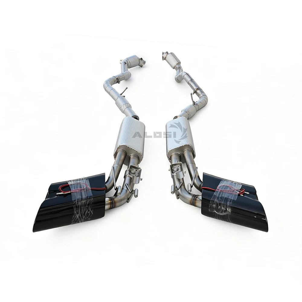

For Mercedes Benz G500 G63 4.0T W464 2018-2026 Upgrade G900 sport exhaust Valvetronic Cat-back exhaust pipe with Luminous tip
