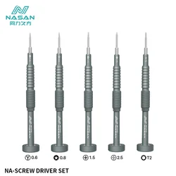 NASAN-Mini Precision Magnetic Screwdriver Set, Phillips Torx Bit, Chave de fenda para telefone, Tablet, relógio, ferramentas de reparo profissional