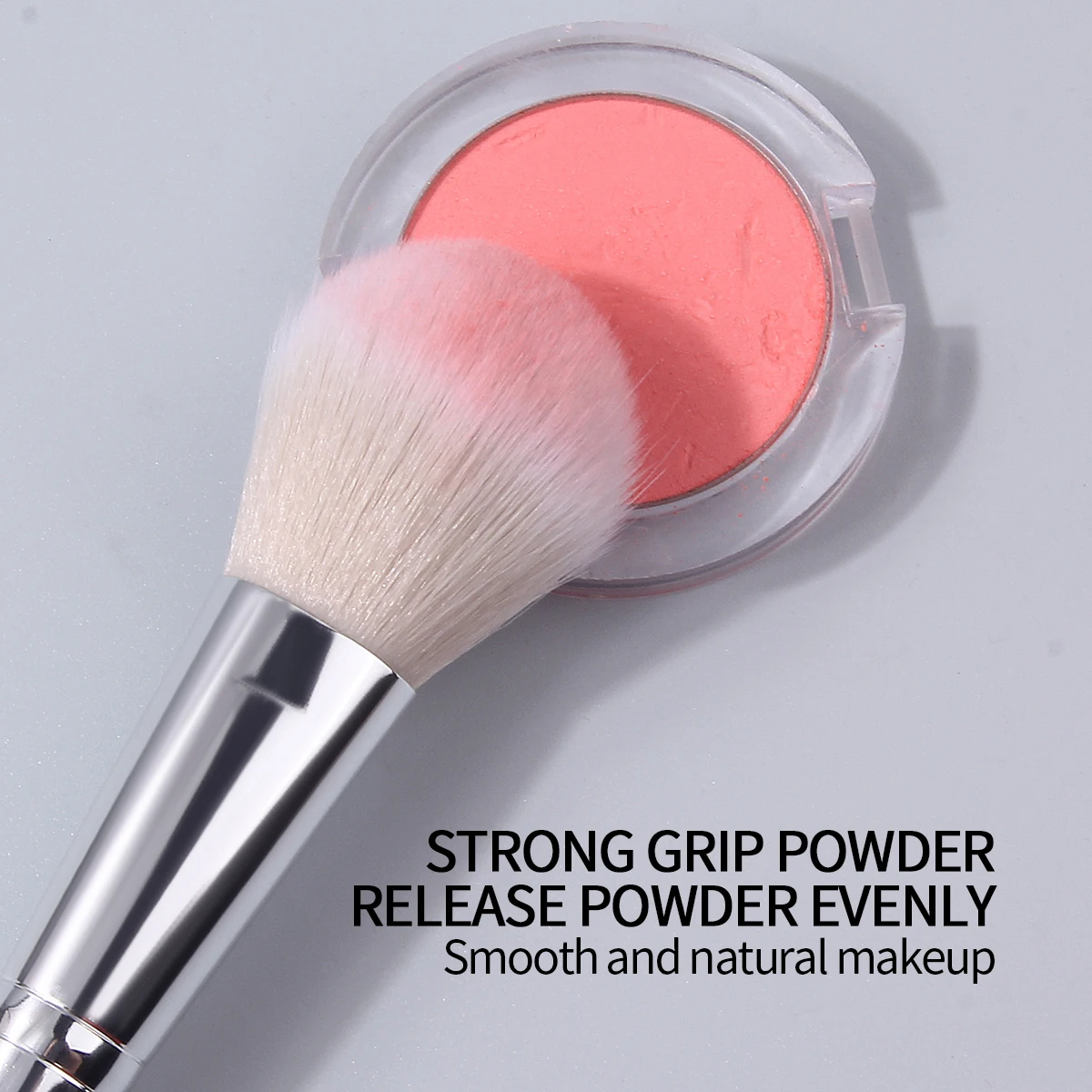 1 Stück weicher Hochglanzbürste, loser Puderpinsel, Rougepinsel, Kontusionspinsel, multifunktionales tragbares Make-up-Pinsel-Werkzeug