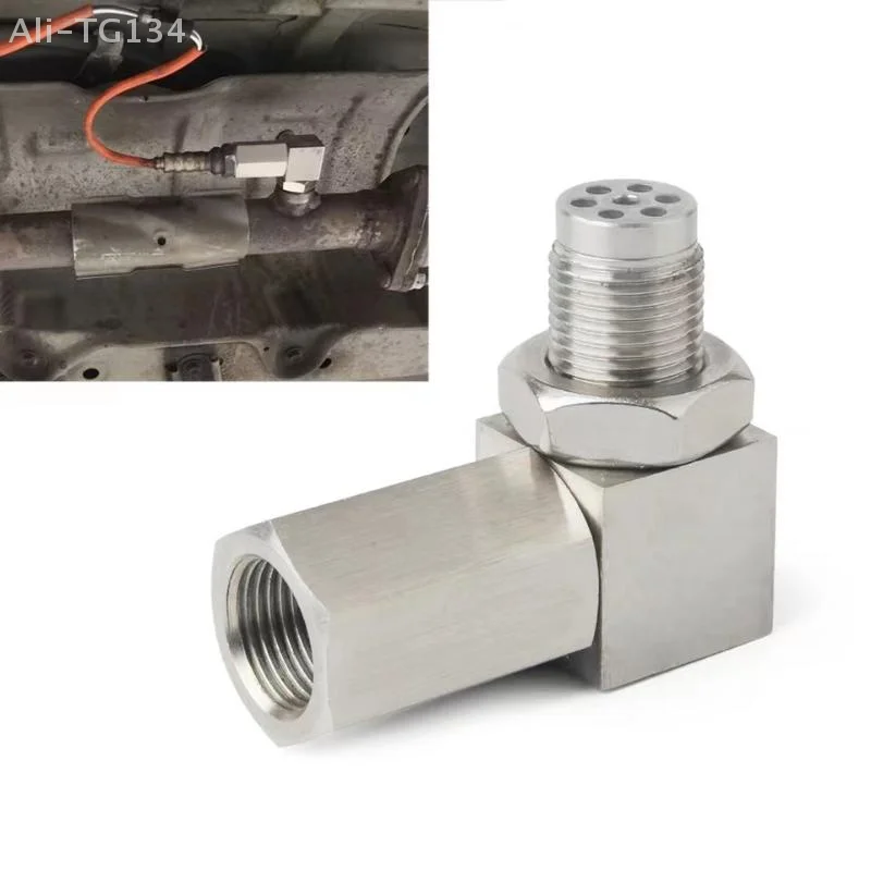 Car Oxygen Sensor Adapter Connector, Auto Modification Accessories, 90 Degree, M18, 1Pc