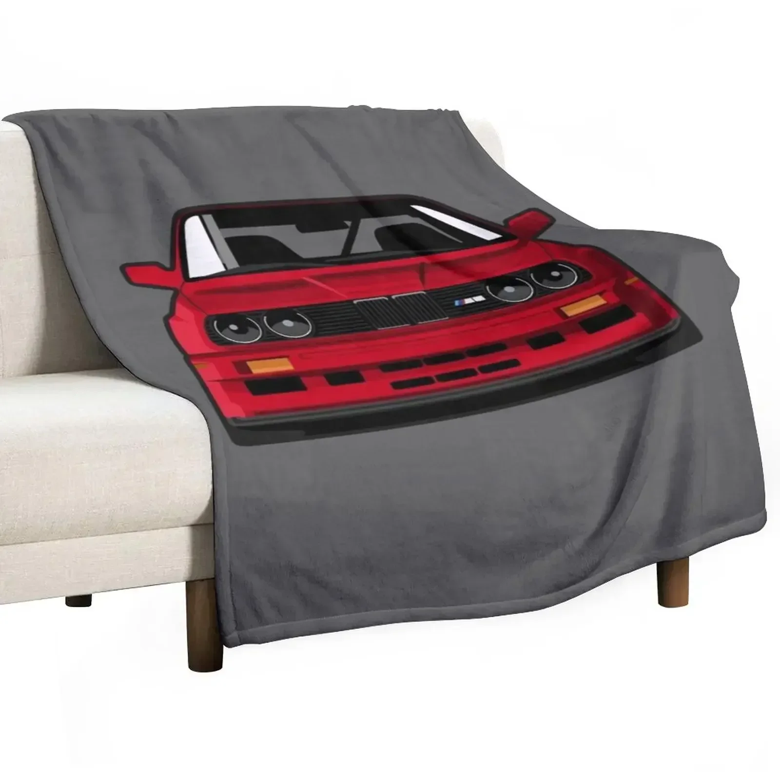 E30 3er (RED) Euro Classic Throw Blanket Bed linens Flannels Decorative Throw Custom Luxury Brand Plaid on the sofa Blankets