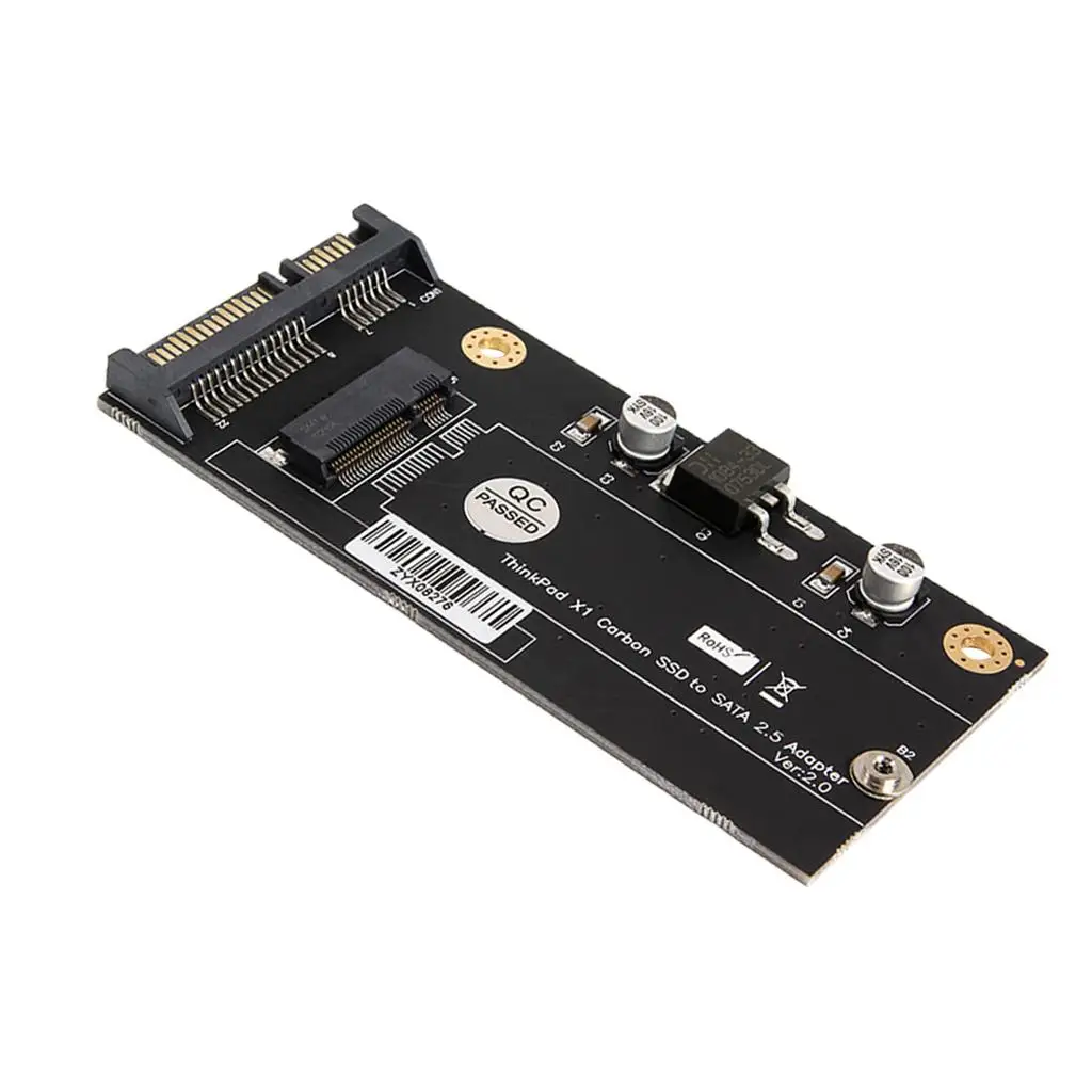 SSD to SATA Adapter Card PCB Material SATA Converter Board for Lenovo Thinkpad X1 Carbon 20+6 Pin SSD Support