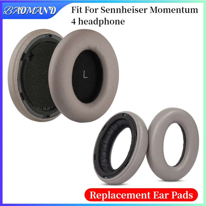 

Protein Leather Earpads Cushions for Sennheiser Momentum 4 Headphones, Replacement Ear Pads Headset