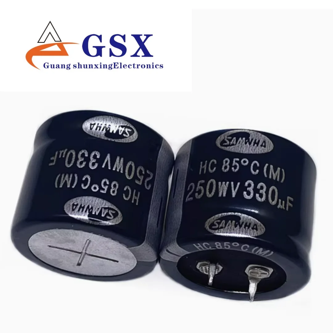 

330UF 250V imported aluminum electrolytic capacitor 250v330uf 30 * 25 Korea Sanhe HC 85 degrees