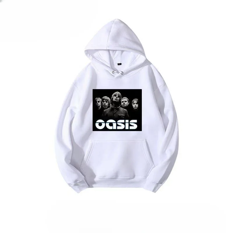 British Rock Band Oasis New Autumn and Winter Outfit Loose and Trendy Men\'s Personalized Hooded Sweatshirt Fashion Trend Unisex