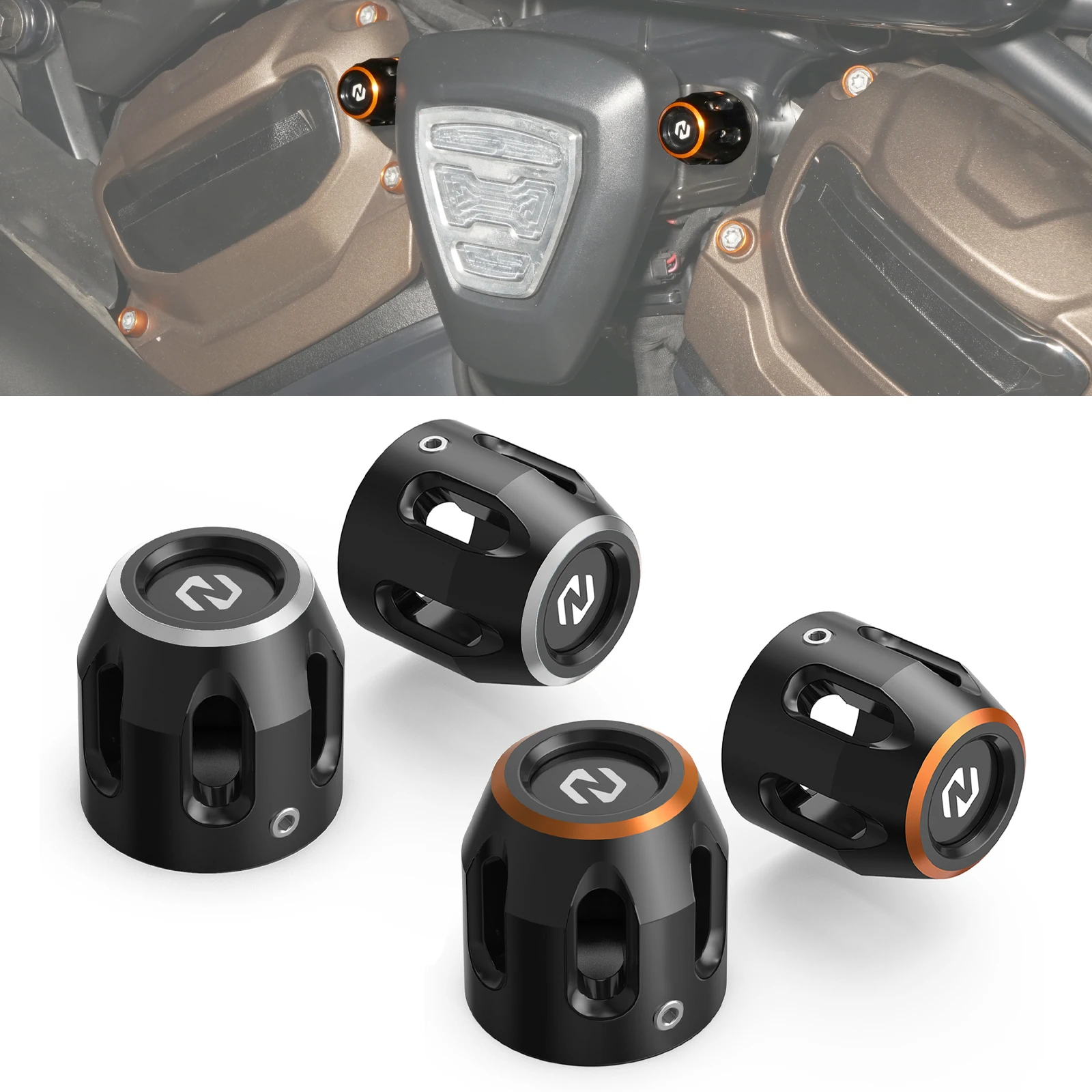 

Ignition Coil Bracket Screw Caps for Harley RH1250S Sportster S Pan America 1250 RA1250/S 2021-2024 Nightster RH975/S 2023-2024