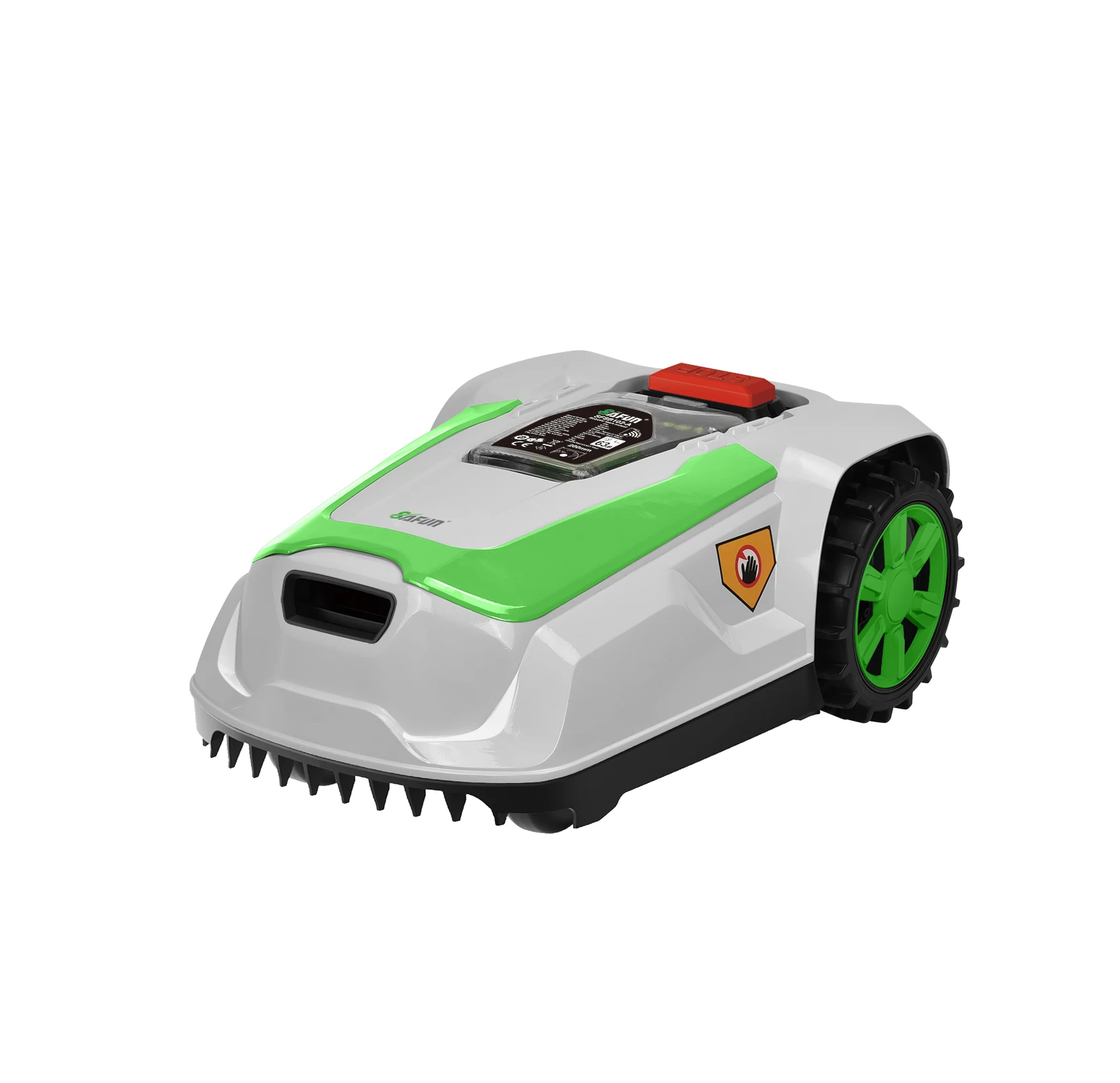 STLF المحمولة 20 فولت 4Ah روبوت كهربائي صغير جزازة العشب ذاتية الدفع مقاوم للماء لتقوم بها بنفسك الصف 1000 ㎡   عشب أوتوماتيكي يعمل بالبطارية ب