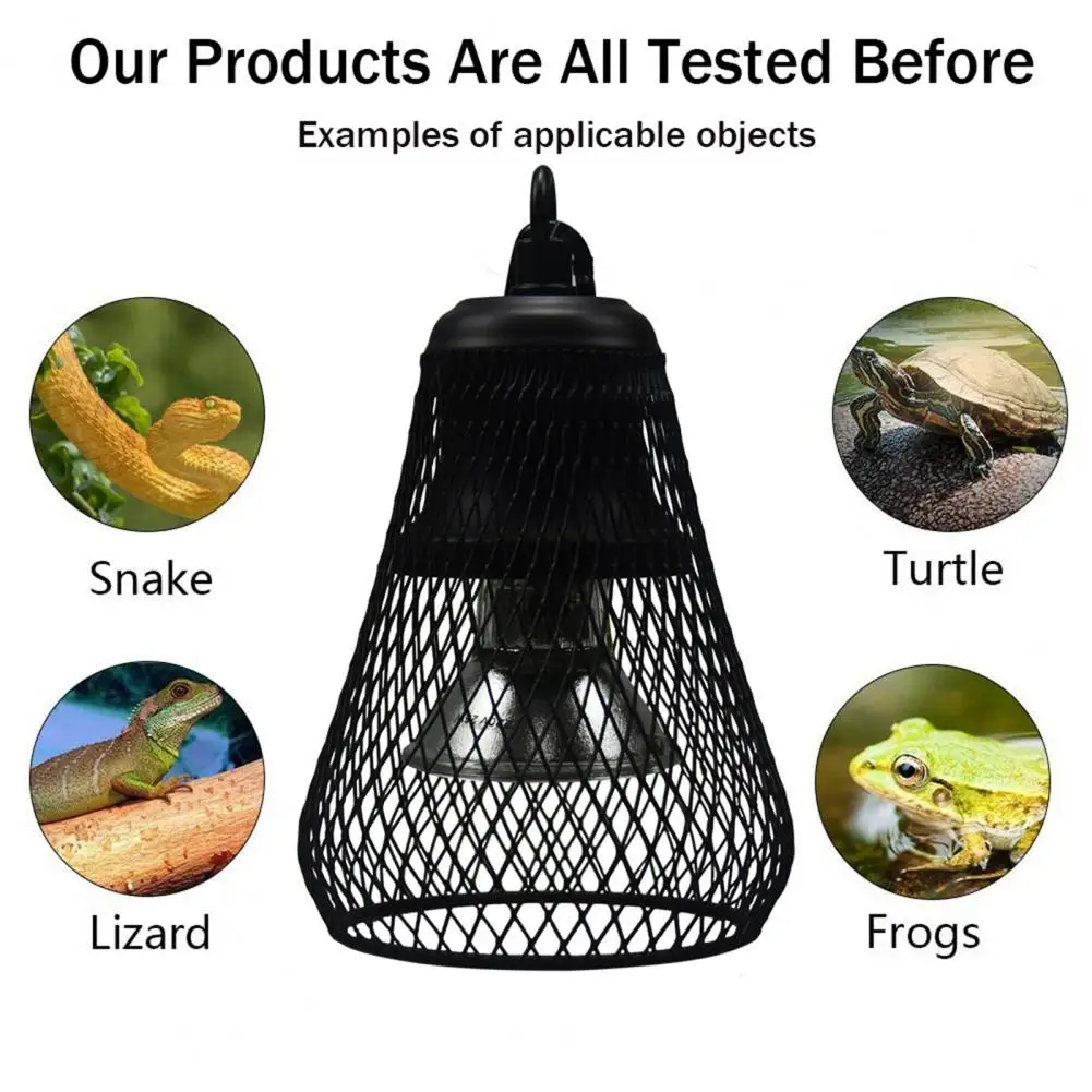 Heating Holder Heat Lamp Holder Adjustable Heat Lamp Shade Brightness Temperature Timer for Pet Heater Ideal for Chicken Lizard