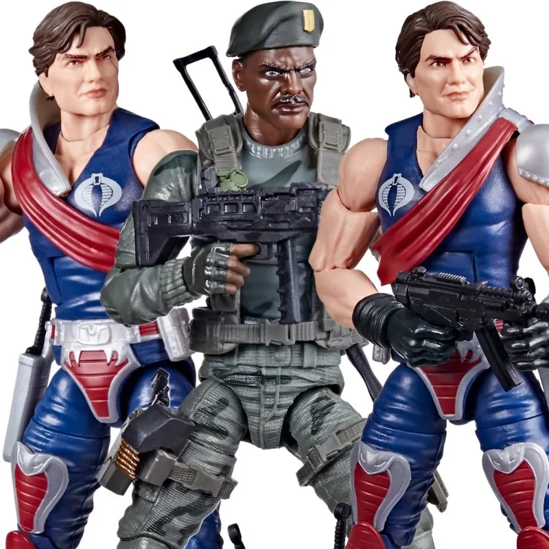 Hasbro Original G.I. Joe Anime Figure Twins Tomax Xamot Paoli Action Figure Toys for Boys Girls Kids Gift Collectible Ornaments