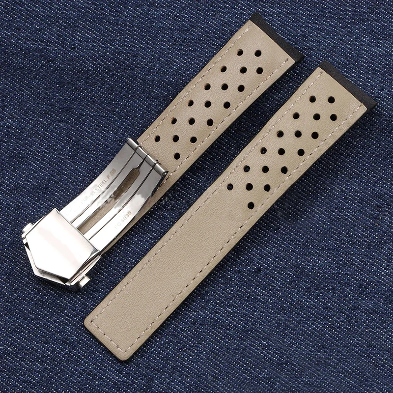 New Matte Cowhide Leather Watchband for TAG HEUER CARRERA Monaco Series Watch Strap Wristbelt Vintage Brown 20mm 22mm Bracelet