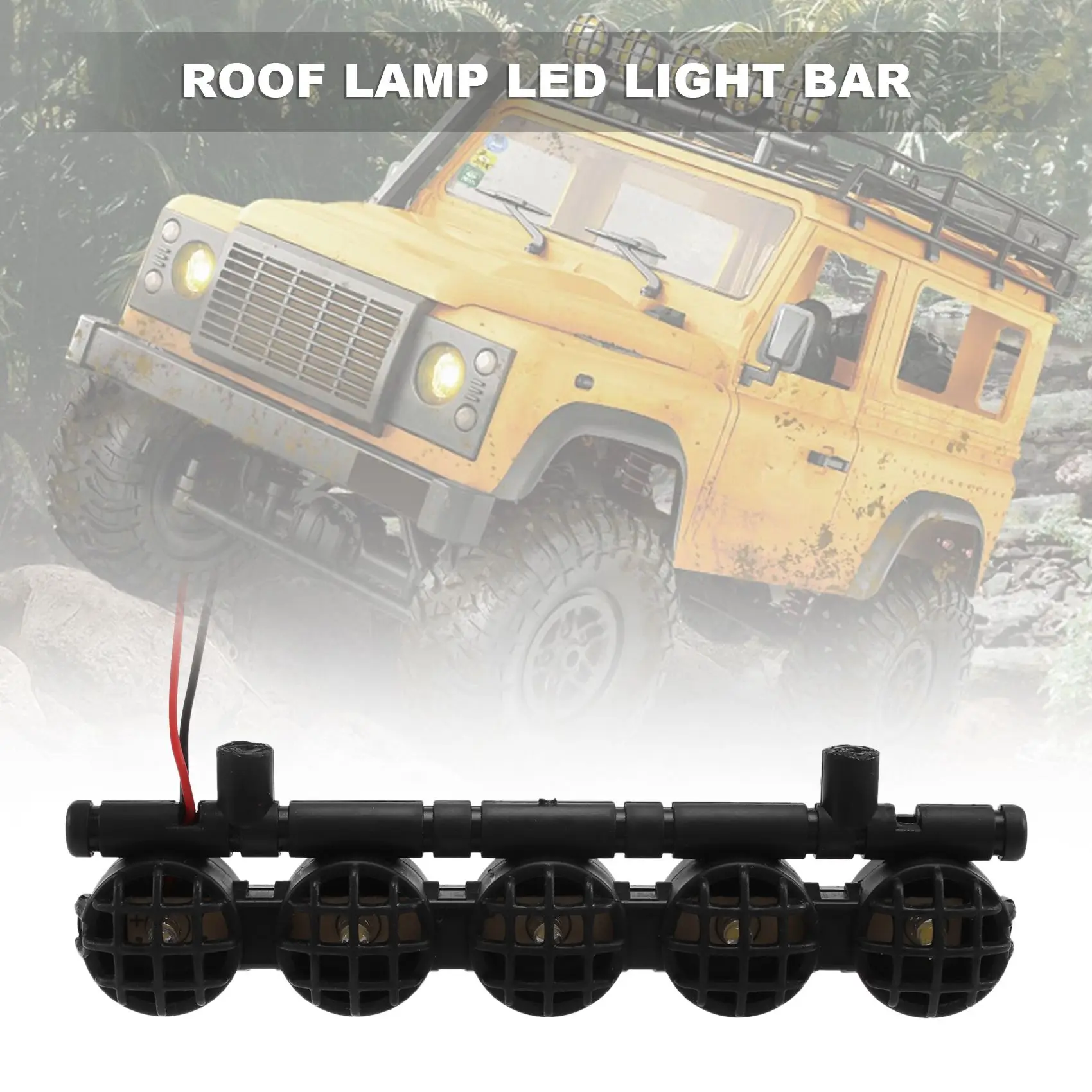 RC carro telhado lâmpada LED, barra de luz, atualizar peças, MN D90, D99S, MN98, MN99S, MN-90, 1:12