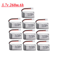 Battery For JJRC H36 3.7V 260mAh Lipo Battery For E010 E011 E012 E013 Furibee F36 RC Quadcopter Drone Parts 3.7v 751732 Bateria