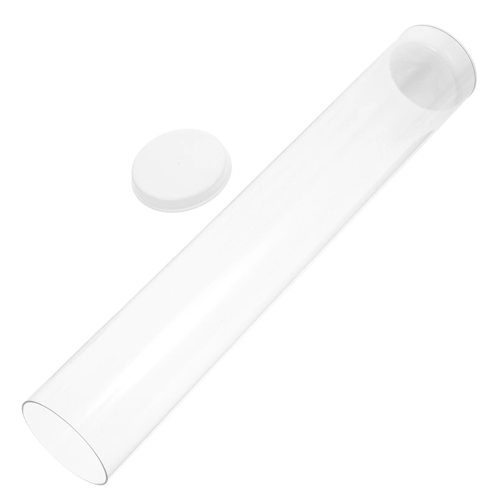 

1pcs Transparent Badminton Shuttlecocks Storage Tube Portable Ball Holder Clear Plastic Cylinder For Outdoor Gym Tennis Court