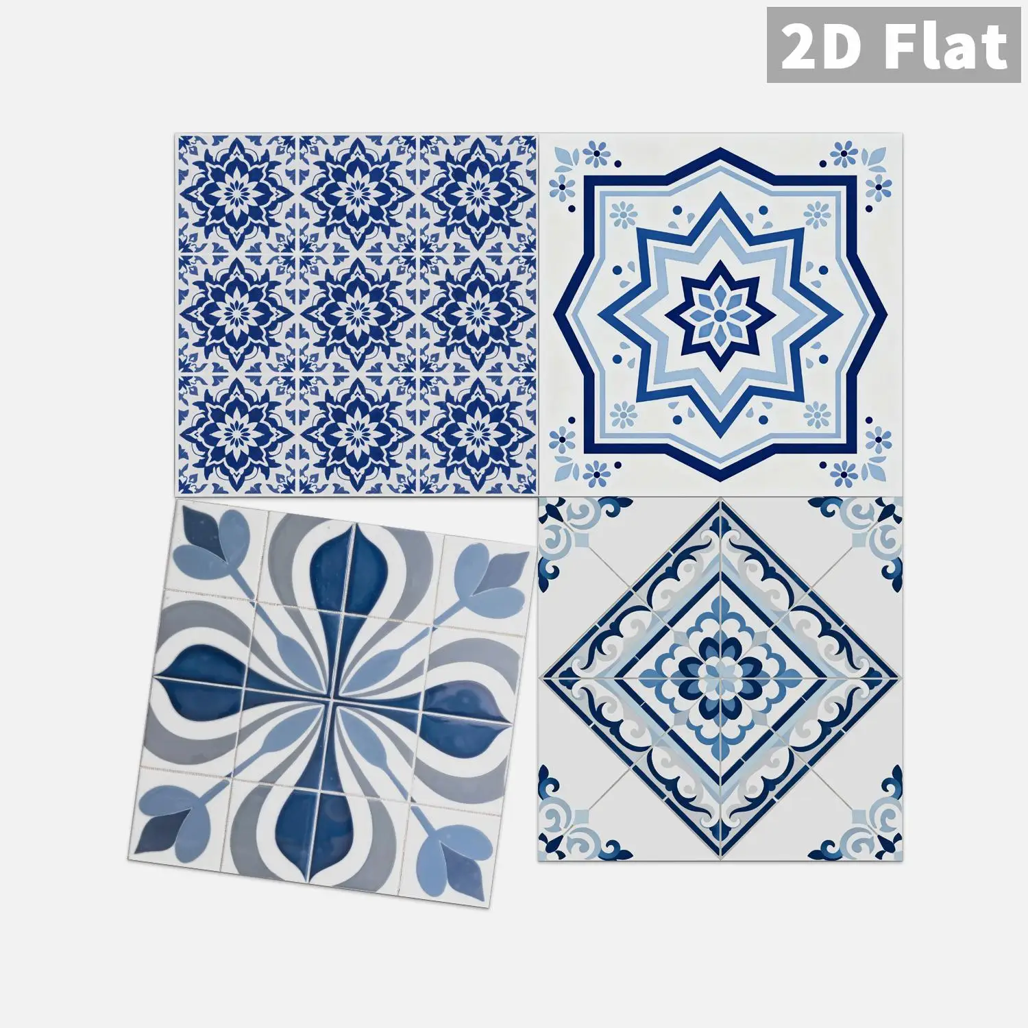 

36 pieces of vintage Moroccan self-adhesive waterproof tile stickers for kitchen, bathroom, background, and home decoration