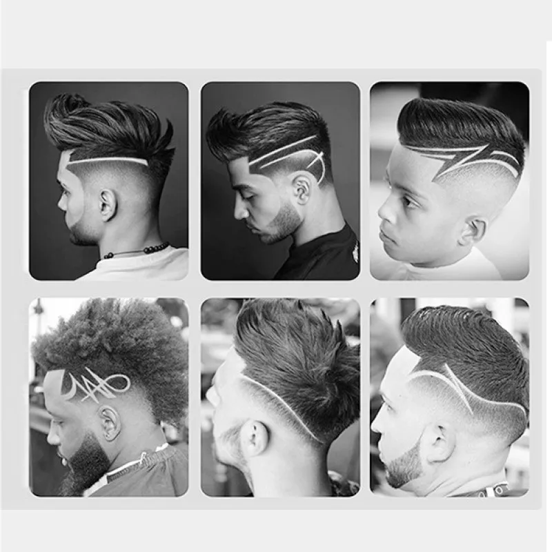 Kemei المهنية الشعر المتقلب للرجال الكهربائية الوجه اللحية الجسم الشعر المقص قابلة للشحن LED LCD آلة قطع الشعر KM-075