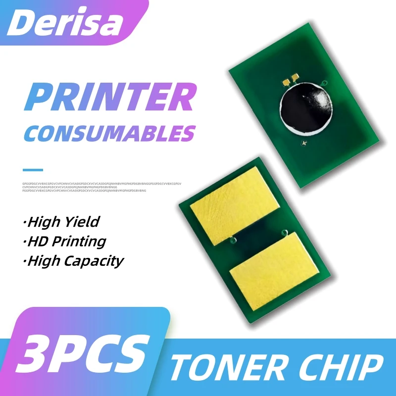 

Derisa 3pcs Chip For OKI ES4132 ES4192 ES5112 ES5162MFP ES4172 4072 5162 Toner Cartridge 45807115 , 45807116 , 45807117 WW 12K