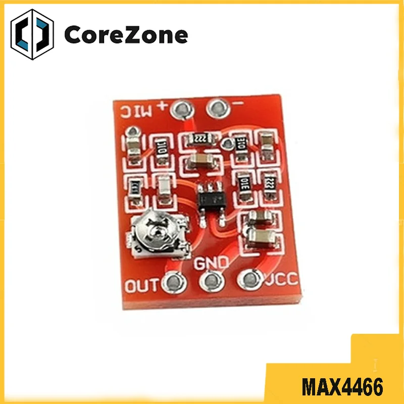 MAX4466 Electret Microphone Preamplifier Module with SSM2167 Voice Compression Amp Sound Amplifier Board