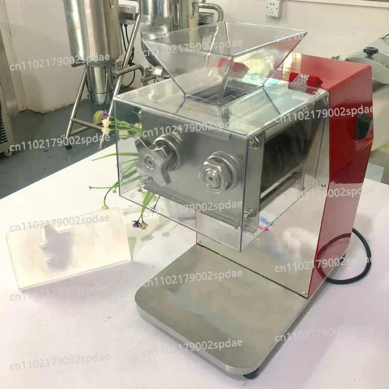 2.5-20MM Desktop Meat Cutter Machine Red Electric Fresh Meat Slicer Shredder Dicer For Sale