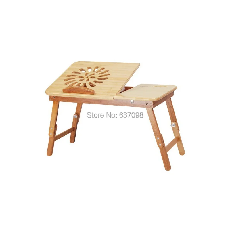 china  Computer Desk meihaojia cherry  bamboo home laptop table bed folding tables desk