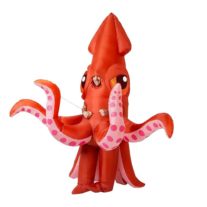 

Adult Funny Octopus Inflatable Suit Halloween Costume Air Blow up Jumpsuit Festival Animal Mascot Dress up Clothes 2025