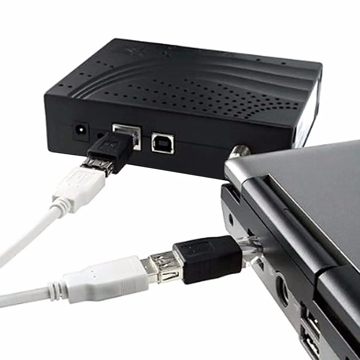 Adaptateur RJ45 Mâle Vers USB Femelle - Convertisseur Prise Réseau Ethernet En Port USB - Petit Format 50x15x11 Mm