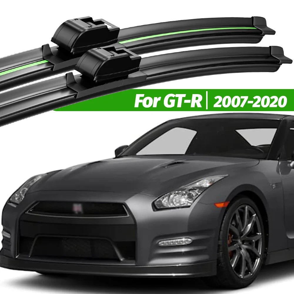 

For Nissan GT-R GTR GT R R35 2007-2020 2pcs Front Windshield Wiper Blades 2008 2010 2013 2016 2018 Windscreen Window Accessories