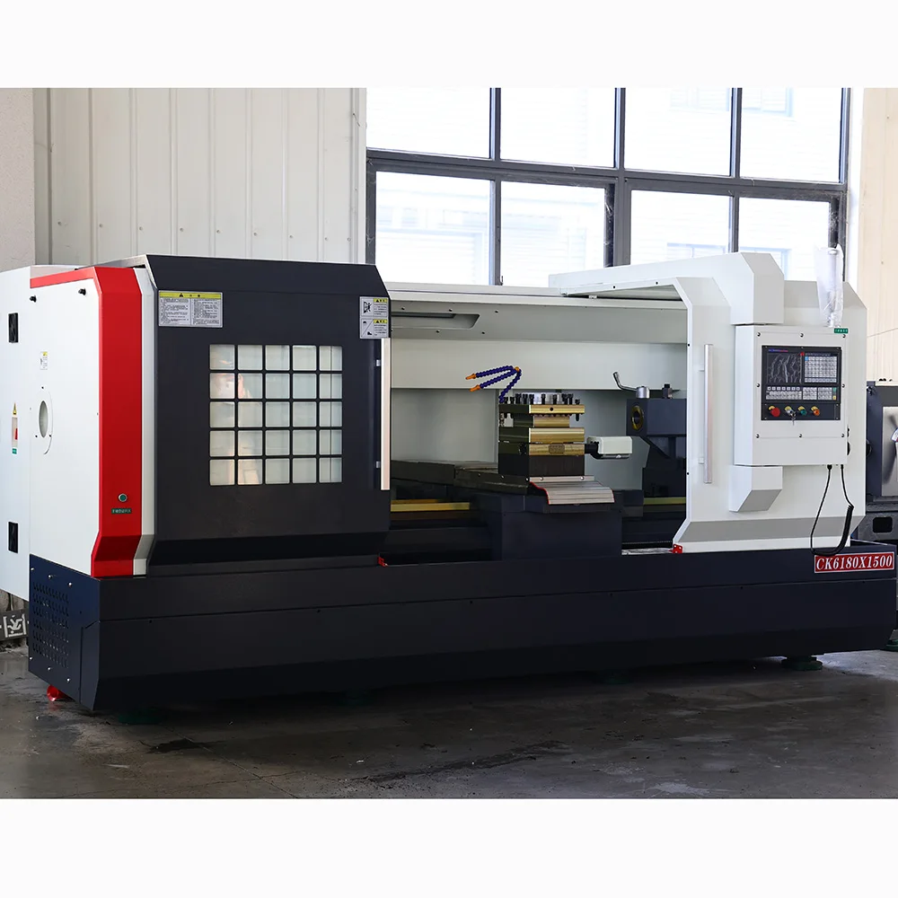 Flat Bed CNC Lathe With FANUC GSK Siemens Control System
