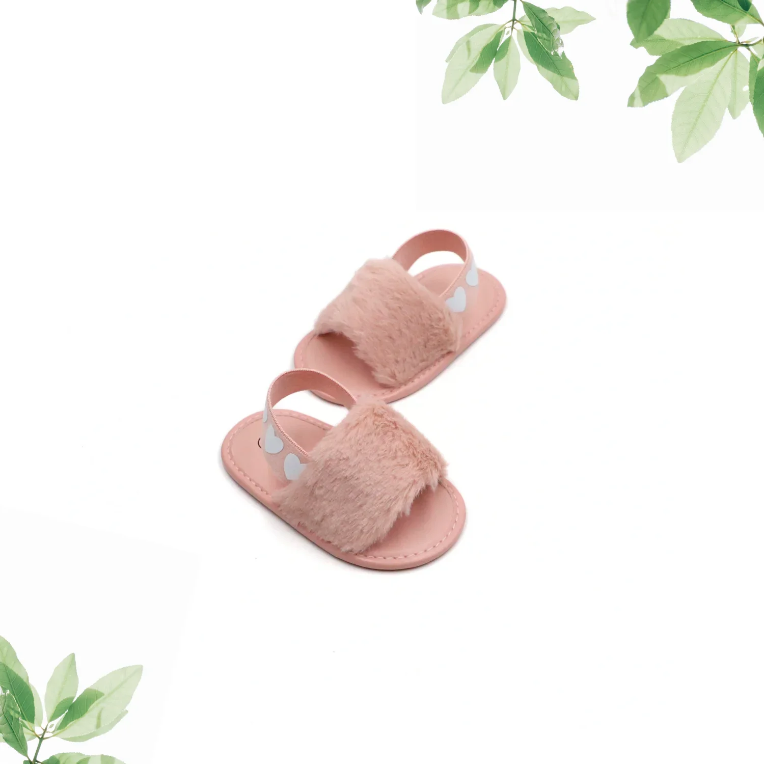 ベビーサンダル、ベビーシューズ、0-6-12-18ヶ月、通気性、滑り止め、ゴムバンド、女の子用サンダル