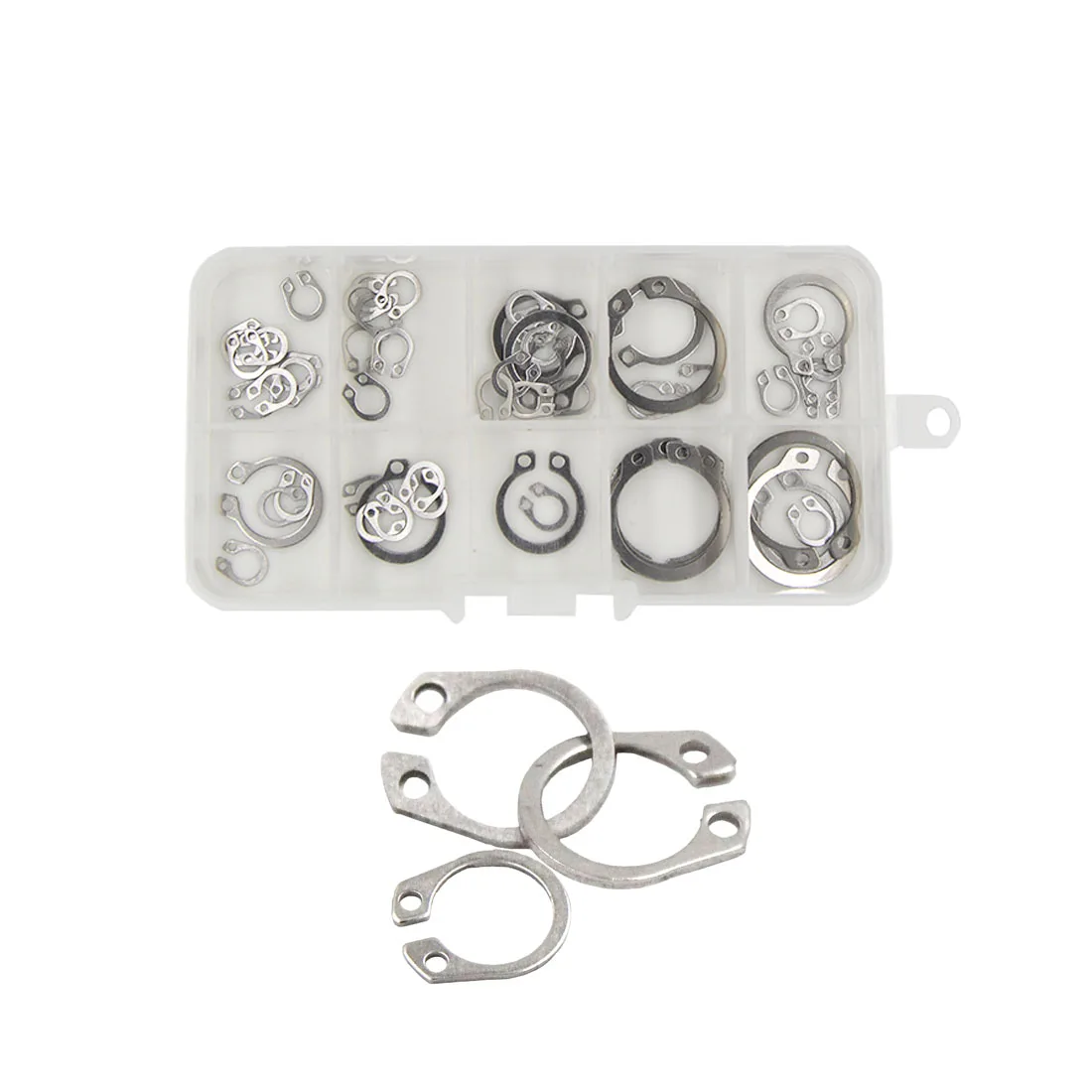 D6 D7 D8 D9 D10 D11 D12 D13 D14 D15 External Retaining Rings for Shaft, Assorted Kit, DIN471/GB894, 304 Stainless Stee