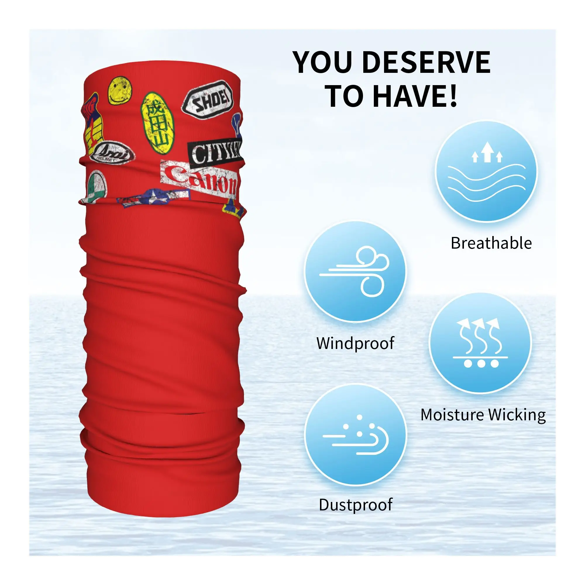 ملصقات AKIRA قناع باندانا غطاء الرقبة المطبوعة وشاح سحري قناع الوجه الدافئ ركوب الخيل للجنسين الكبار الشتاء #3