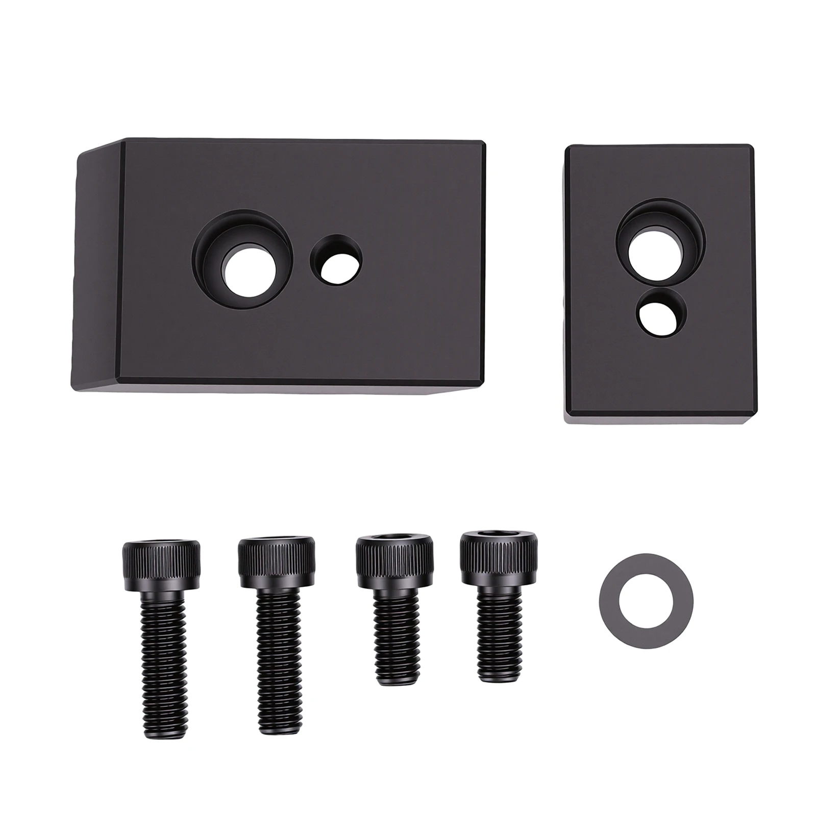 Car Front Seat Riser Spacer Kit Aluminum Auto Accessories Replacement For Jeep-Wrangler JL JLU 2018 and Later Fixed 3/4in Blocks
