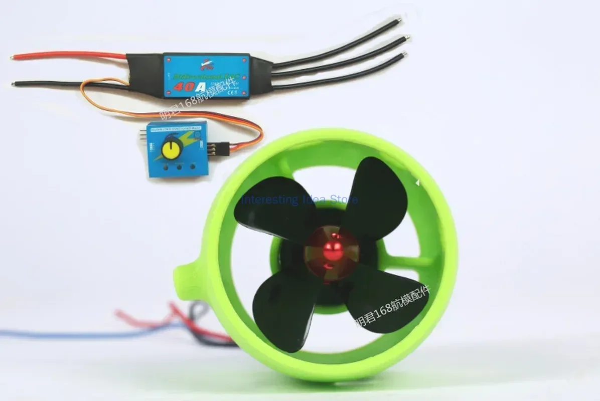 Underwater Thruster12v 24v 20a Brushless Motor 4 Blade Propeller Propulsion 30-200w Parts for Rov Rc Bait Tug Boat