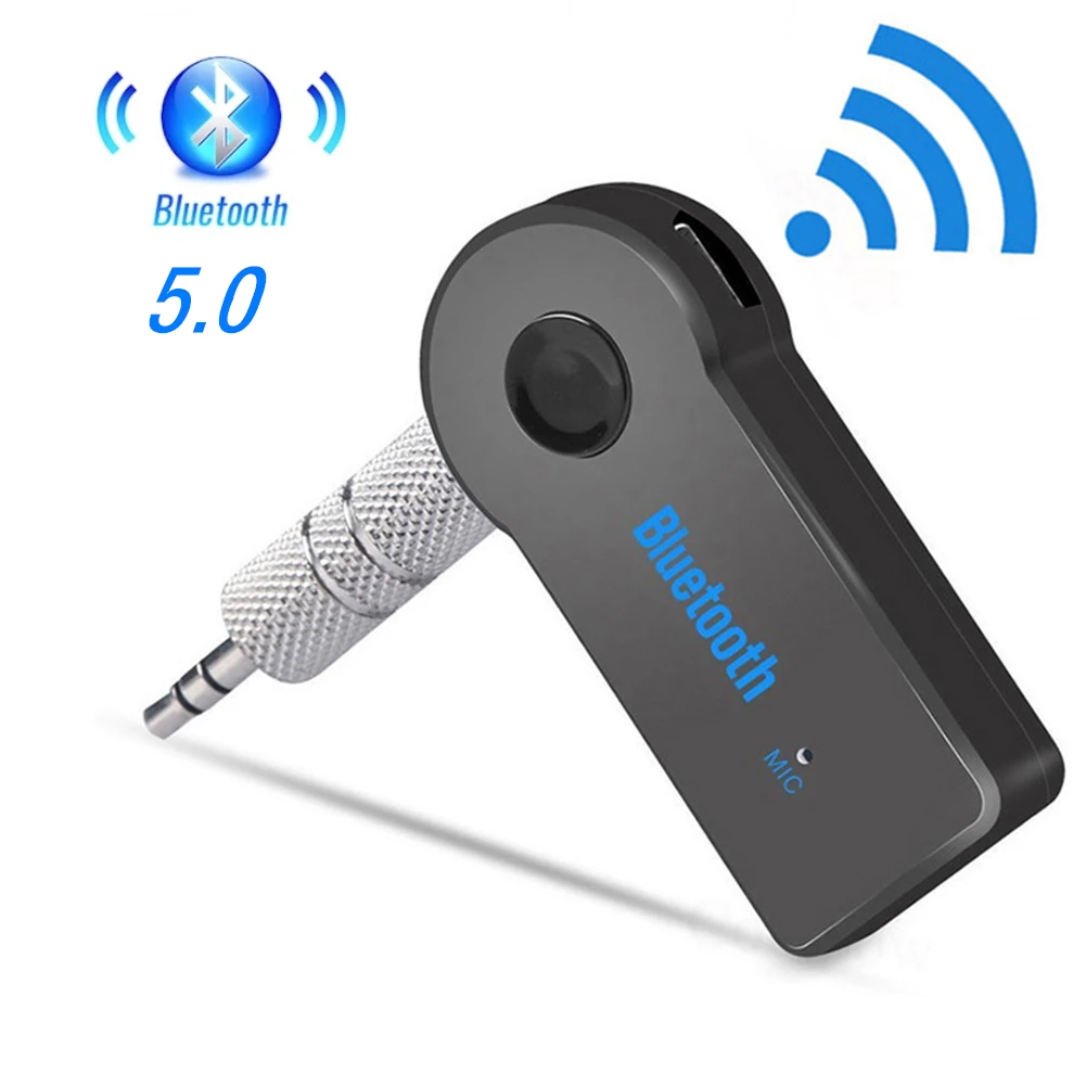 New 2 in 1 Wireless Bluetooth-compatible 5.0 Receiver Transmitter Adapter 3.5mm Jack For Car Music Audio Aux Headphone Handsfree