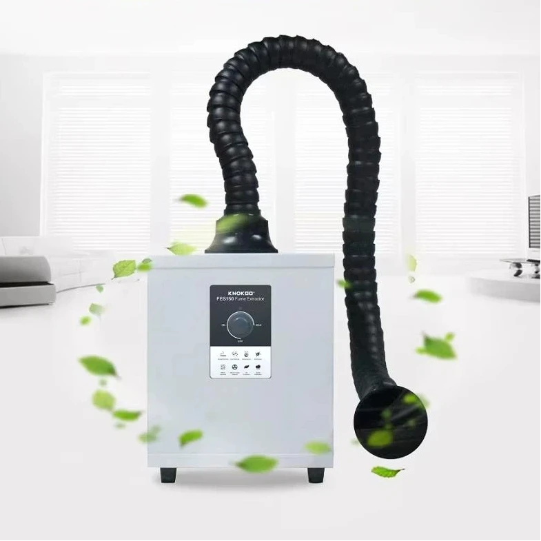 مستخرج الدخان لحام مجمع الدخان 100 واط FES150S سطح المكتب تنقية أبخرة صغيرة لإصلاح الهاتف وحام #6
