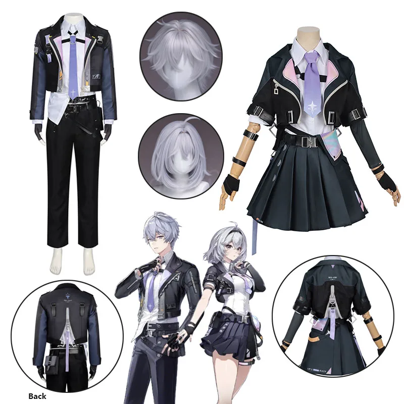 

Game Neverness To Everness Zero Cosplay Costume Wig Woman Man JK Sailor Uniform Combat Suit Set For Halloween Party Accessories