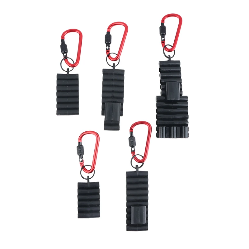 Portable Rubber Screwdriver Bit Holder With Carabiner Keychain Multi Cross Driver Bit Organizer Sleeve