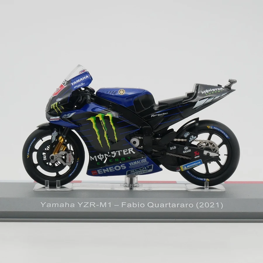 IXO 1:18 Scale Diecast Alloy Moto GP 2021 Yamaha YZR-M1 Fabio Quartararo Motorcycle Toys Cars Model Classics Adult Souvenir Gift