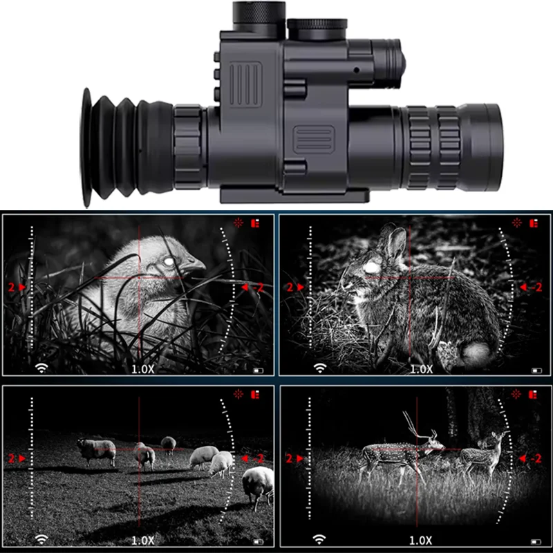 

WiFi NV810 Ip67 6.5-22x Magnification 850nm Infrared Waterproof Red Dot Laser Scope Hunting Scope Monocular Camera