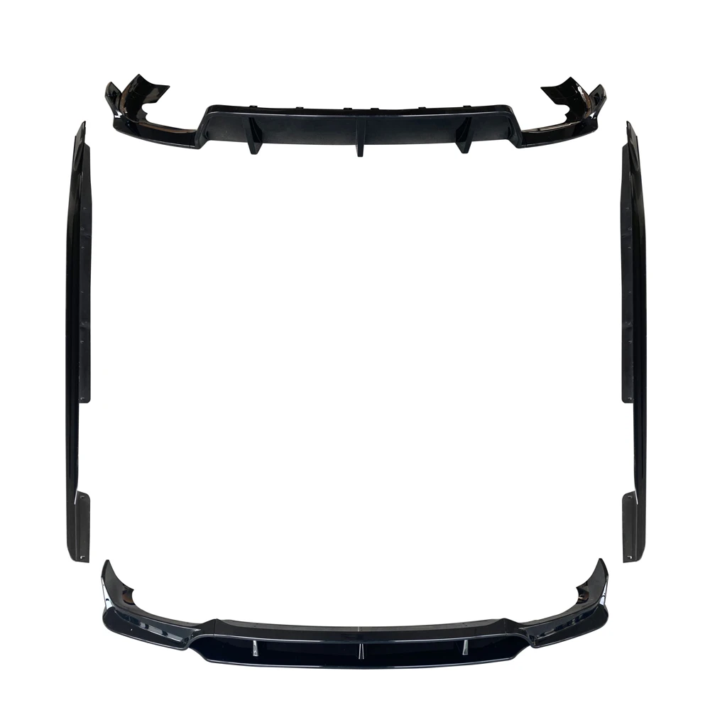 X6 G06 Body Kits Gloss Black Front Lip Rear Diffuser and Side Skirts for X6 G06 Black Knight Aero Kit 2019-2022