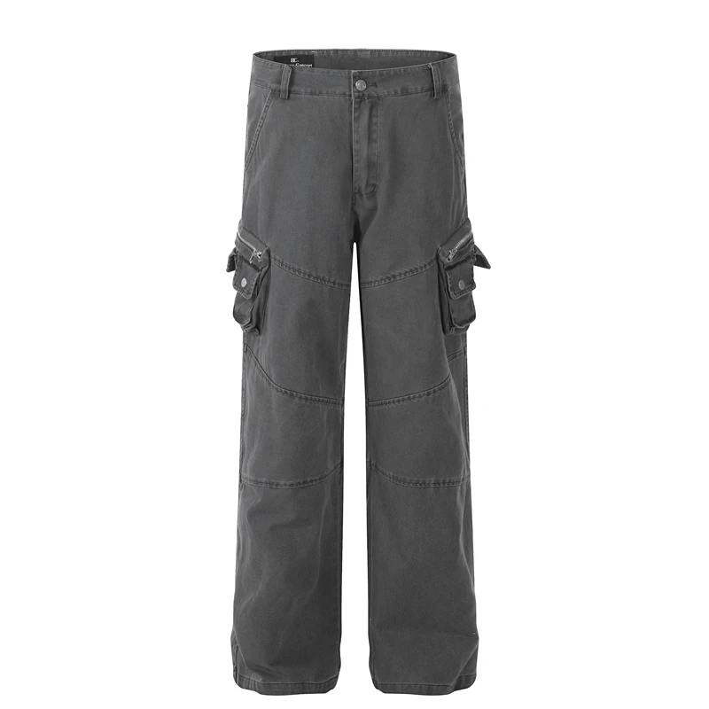 

GXFortune American Retro Workwear Pants Loose Straight Casual Trousers for Men And Women Autumn Winter New Trend High Street