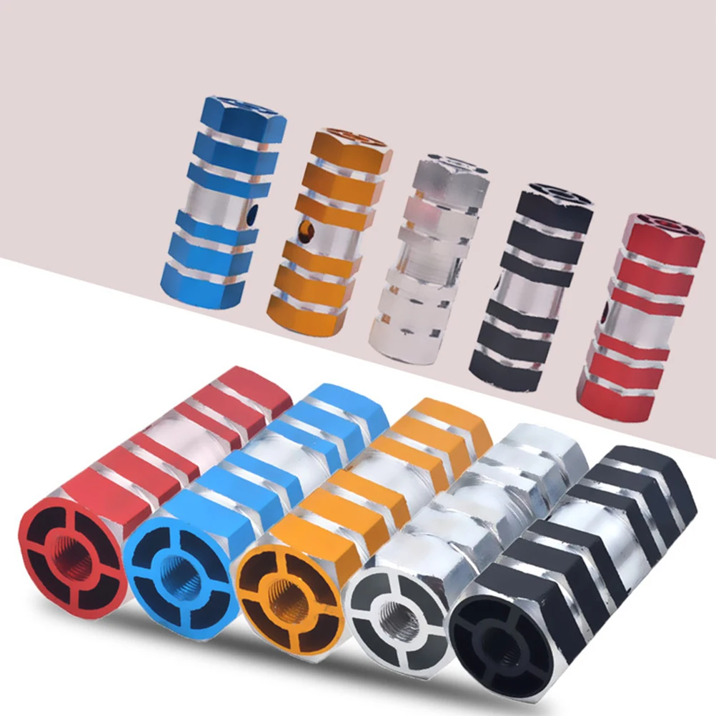 

Pedal Bar Bike Foot Pegs Mountain for Repairing Alloy Footpeg Cylinder Sturdy Aluminum