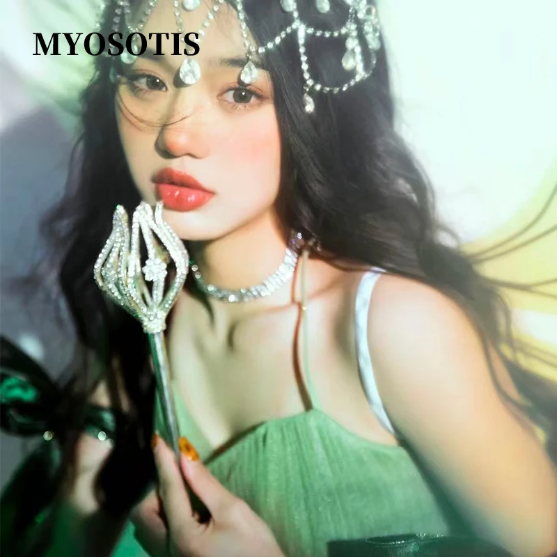 

Изящная фея принцесса королева цветок тюльпан скипетр палочка тюльпан лотос скипетр принцесса горный хрусталь для свадебной вечеринки сценическое шоу