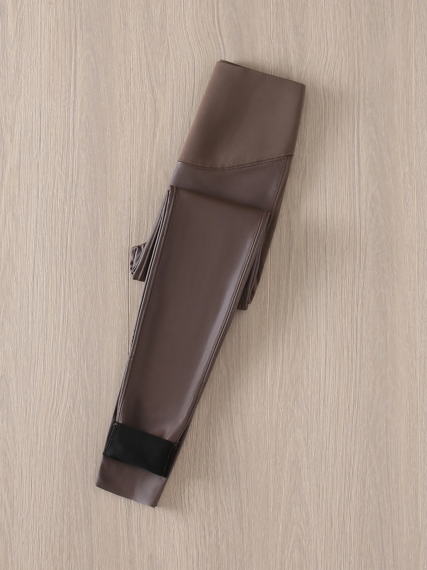 

High Waist PU Leather Fitn Pants Women's Long Tummy Control Butt Lifting Tight Pants Sexy Girls Fce Lined Base Layer Pants