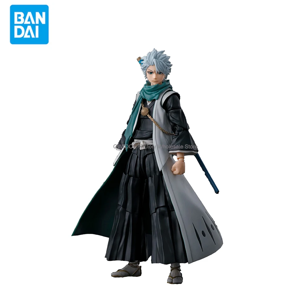 Original Genuine Bandai SHF BLEACH 13.5cm Hitsugaya Toushirou Movable Anime Figure Model Doll Collectible Gifts QWIOOE Wholesale