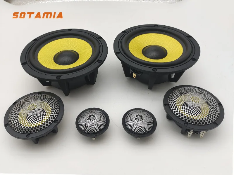 SOTAMIA 6.5 Inch Active Three Way Set Speaker Fever Sound Quality High End Subwoofer Midrange Speaker Bluetooth Sound Boxes