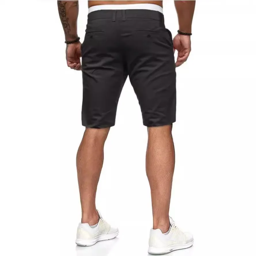 Casual fino ajuste masculino ort calças verão 2025 novo sle cinco quartos comprimento faionable impressão perna reta roupas esportivas