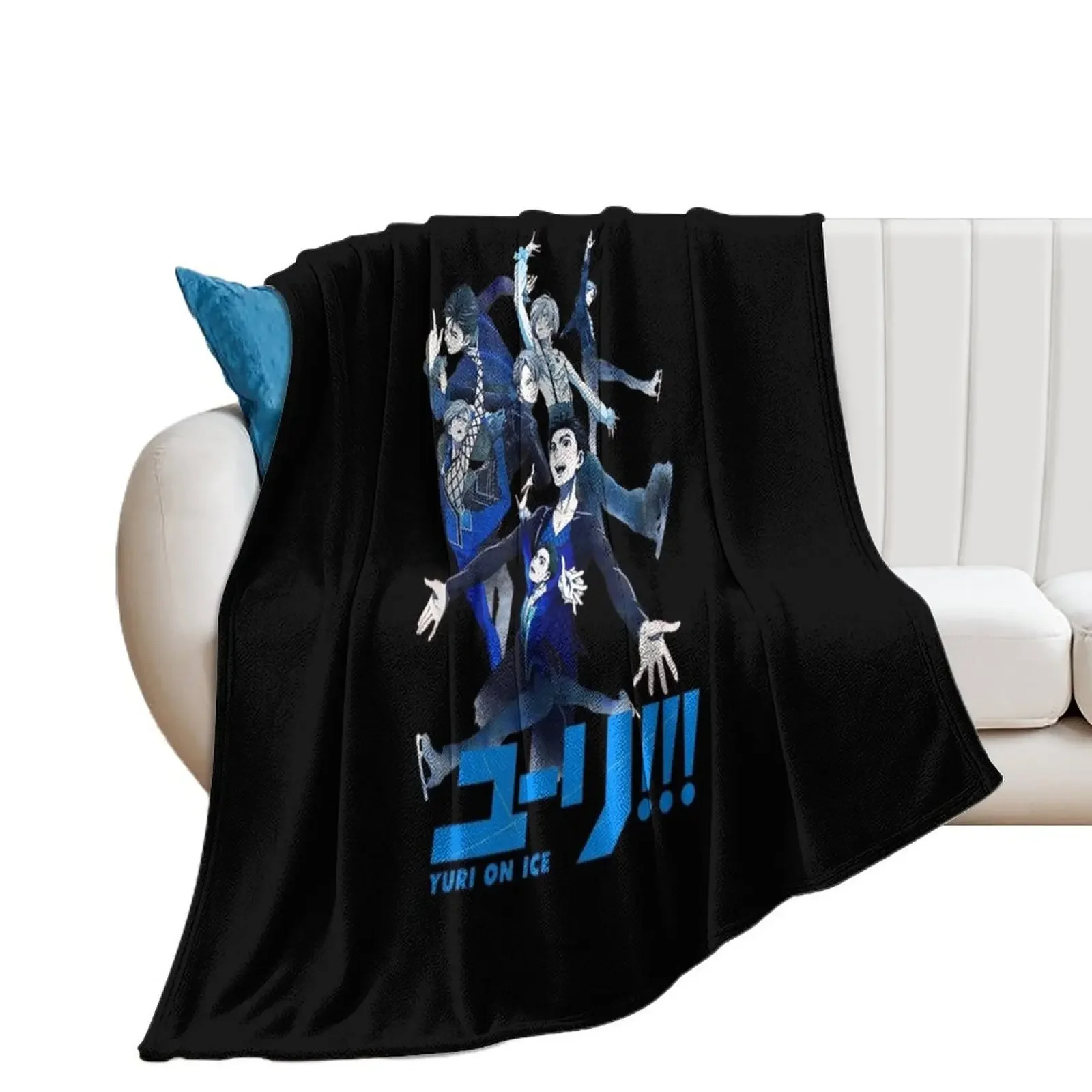 

Yuri Art On Team Ice T Shirt Gift For Men And Women, Gift Halloween, Thanksgiving, Christmas Day Throw Blanket Shaggy Blankets