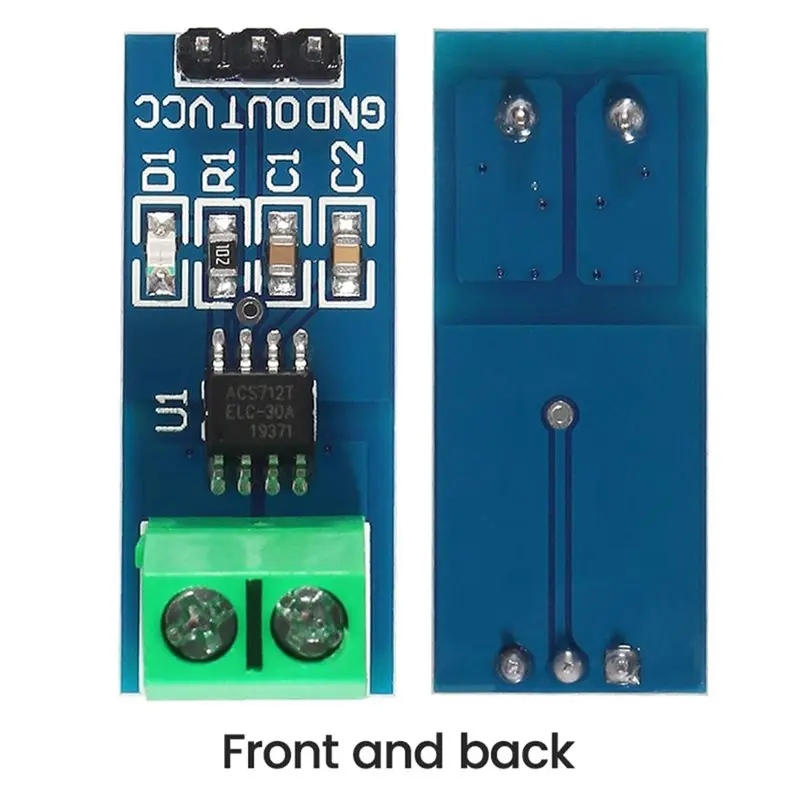 DT51 ACS712 Current Sensor Module 20A Hall Effect Sensor for Arduino AC DC Current Detection DIY Electronic Kit 10pcs